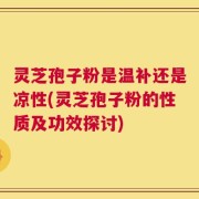灵芝孢子粉是温补还是凉性(灵芝孢子粉的性质及功效探讨)