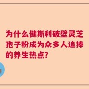 为什么健斯利破壁灵芝孢子粉成为众多人追捧的养生热点？