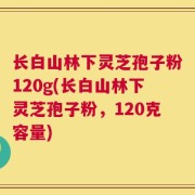 长白山林下灵芝孢子粉120g(长白山林下灵芝孢子粉，120克容量)