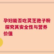 孕妇能否吃灵芝孢子粉 探究其安全性与营养价值