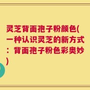 灵芝背面孢子粉颜色(一种认识灵芝的新方式：背面孢子粉色彩奥妙)
