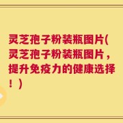 灵芝孢子粉装瓶图片(灵芝孢子粉装瓶图片，提升免疫力的健康选择！)