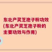 东北产灵芝孢子粉功效(东北产灵芝孢子粉的主要功效与作用)