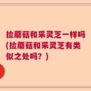 捡蘑菇和采灵芝一样吗(捡蘑菇和采灵芝有类似之处吗？)