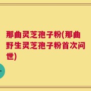 那曲灵芝孢子粉(那曲野生灵芝孢子粉首次问世)