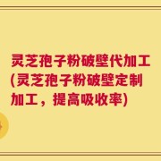 灵芝孢子粉破壁代加工(灵芝孢子粉破壁定制加工，提高吸收率)