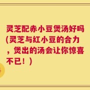 灵芝配赤小豆煲汤好吗(灵芝与红小豆的合力，煲出的汤会让你惊喜不已！)