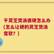 干灵芝煲汤很硬怎么办(怎么让硬的灵芝煲汤变软？)