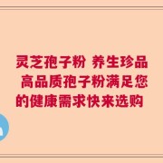 灵芝孢子粉 养生珍品 高品质孢子粉满足您的健康需求快来选购