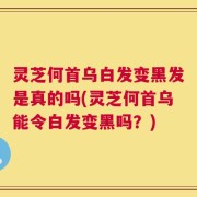 灵芝何首乌白发变黑发是真的吗(灵芝何首乌能令白发变黑吗？)