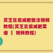 灵芝豆腐减肥做法视频教程(灵芝豆腐减肥菜谱 – 视频教程)