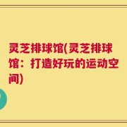 灵芝排球馆(灵芝排球馆：打造好玩的运动空间)