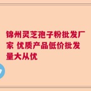 锦州灵芝孢子粉批发厂家 优质产品低价批发量大从优