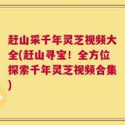 赶山采千年灵芝视频大全(赶山寻宝！全方位探索千年灵芝视频合集)