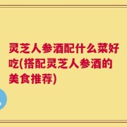 灵芝人参酒配什么菜好吃(搭配灵芝人参酒的美食推荐)