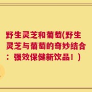 野生灵芝和葡萄(野生灵芝与葡萄的奇妙结合：强效保健新饮品！)