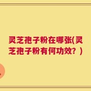 灵芝孢子粉在哪张(灵芝孢子粉有何功效？)