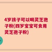 4岁孩子可以喝灵芝孢子粉(四岁宝宝可食用灵芝孢子粉)