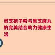 灵芝孢子粉与黑芝麻丸的完美结合助力健康生活