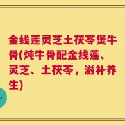 金线莲灵芝土茯苓煲牛骨(炖牛骨配金线莲、灵芝、土茯苓，滋补养生)