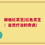 鲜艳红灵芝(红色灵芝：自然疗法的奇迹)