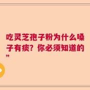 吃灵芝孢子粉为什么嗓子有痰？你必须知道的”