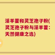 淫羊藿和灵芝孢子粉(灵芝孢子粉与淫羊藿：天然健康之选)