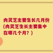 肉灵芝主要生长几月份(肉灵芝生长主要集中在哪几个月？)