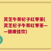 灵芝牛蒡杞子红枣茶(灵芝杞子牛蒡红枣茶——健康佳饮)