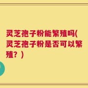 灵芝孢子粉能繁殖吗(灵芝孢子粉是否可以繁殖？)
