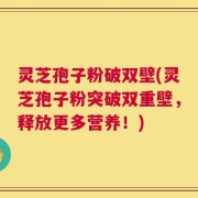 灵芝孢子粉破双壁(灵芝孢子粉突破双重壁，释放更多营养！)