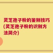 灵芝孢子粉的鉴别技巧(灵芝孢子粉的识别方法简介)