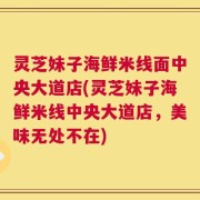 灵芝妹子海鲜米线面中央大道店(灵芝妹子海鲜米线中央大道店，美味无处不在)