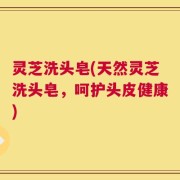 灵芝洗头皂(天然灵芝洗头皂，呵护头皮健康)
