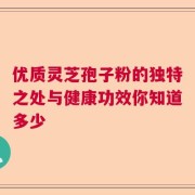 优质灵芝孢子粉的独特之处与健康功效你知道多少