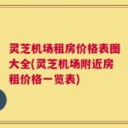 灵芝机场租房价格表图大全(灵芝机场附近房租价格一览表)