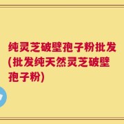 纯灵芝破壁孢子粉批发(批发纯天然灵芝破壁孢子粉)