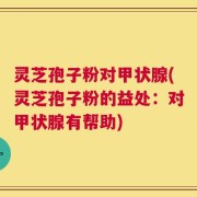 灵芝孢子粉对甲状腺(灵芝孢子粉的益处：对甲状腺有帮助)