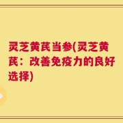 灵芝黄芪当参(灵芝黄芪：改善免疫力的良好选择)