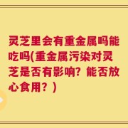 灵芝里会有重金属吗能吃吗(重金属污染对灵芝是否有影响？能否放心食用？)