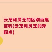 云芝和灵芝的区别百度百科(云芝和灵芝的异同点)