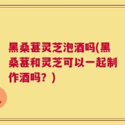 黑桑葚灵芝泡酒吗(黑桑葚和灵芝可以一起制作酒吗？)