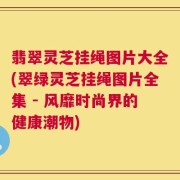 翡翠灵芝挂绳图片大全(翠绿灵芝挂绳图片全集 - 风靡时尚界的健康潮物)