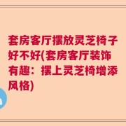 套房客厅摆放灵芝椅子好不好(套房客厅装饰有趣：摆上灵芝椅增添风格)