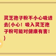 灵芝孢子粉不小心吸进去(小心！吸入灵芝孢子粉可能对健康有害！)