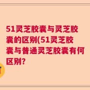 51灵芝胶囊与灵芝胶囊的区别(51灵芝胶囊与普通灵芝胶囊有何区别？