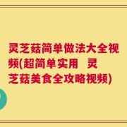 灵芝菇简单做法大全视频(超简单实用  灵芝菇美食全攻略视频)