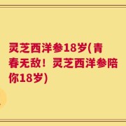 灵芝西洋参18岁(青春无敌！灵芝西洋参陪你18岁)