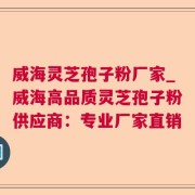 威海灵芝孢子粉厂家_威海高品质灵芝孢子粉供应商：专业厂家直销