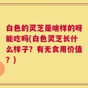 白色的灵芝是啥样的呀能吃吗(白色灵芝长什么样子？有无食用价值？)